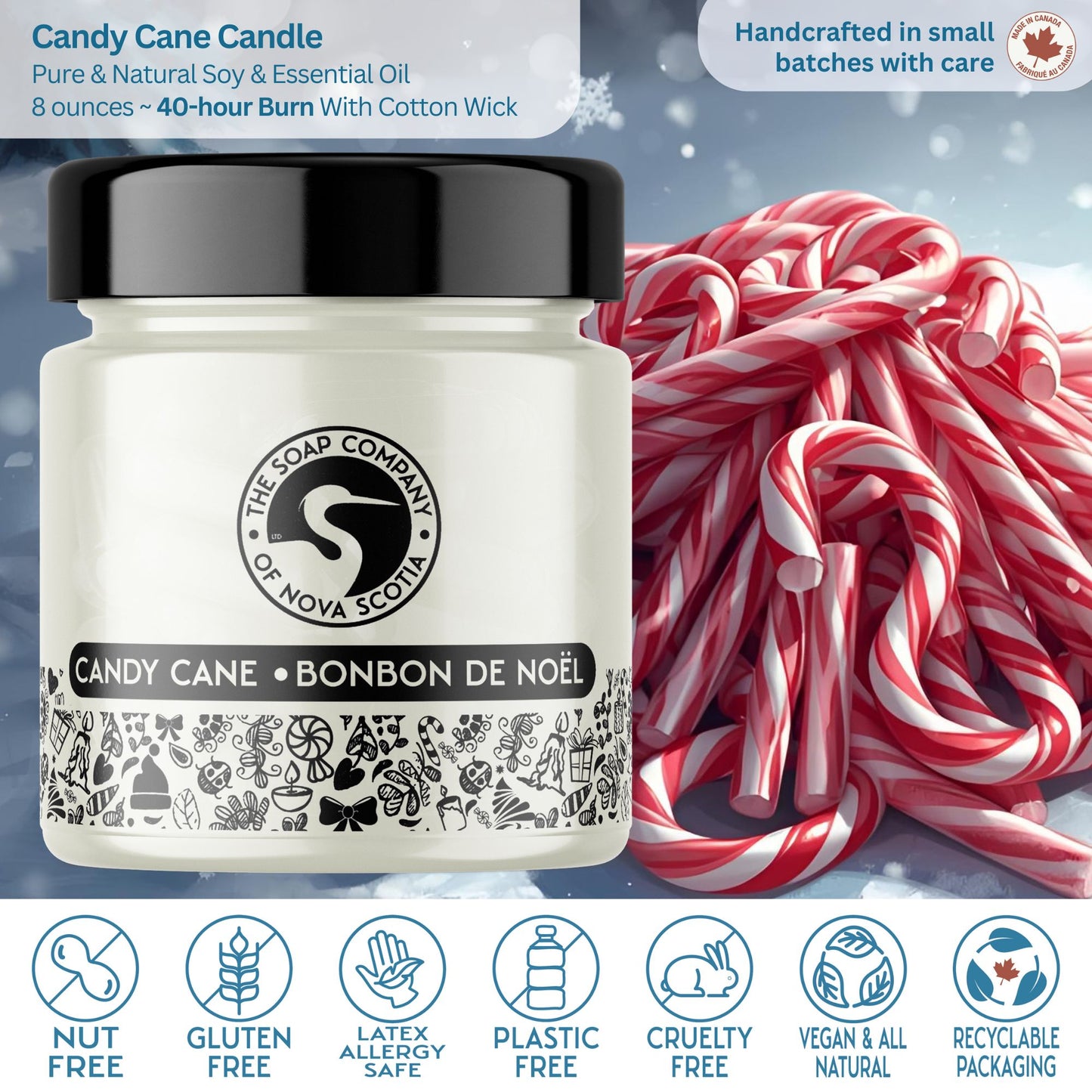 The Soap Company of Nova Scotia — Candy Cane Duo