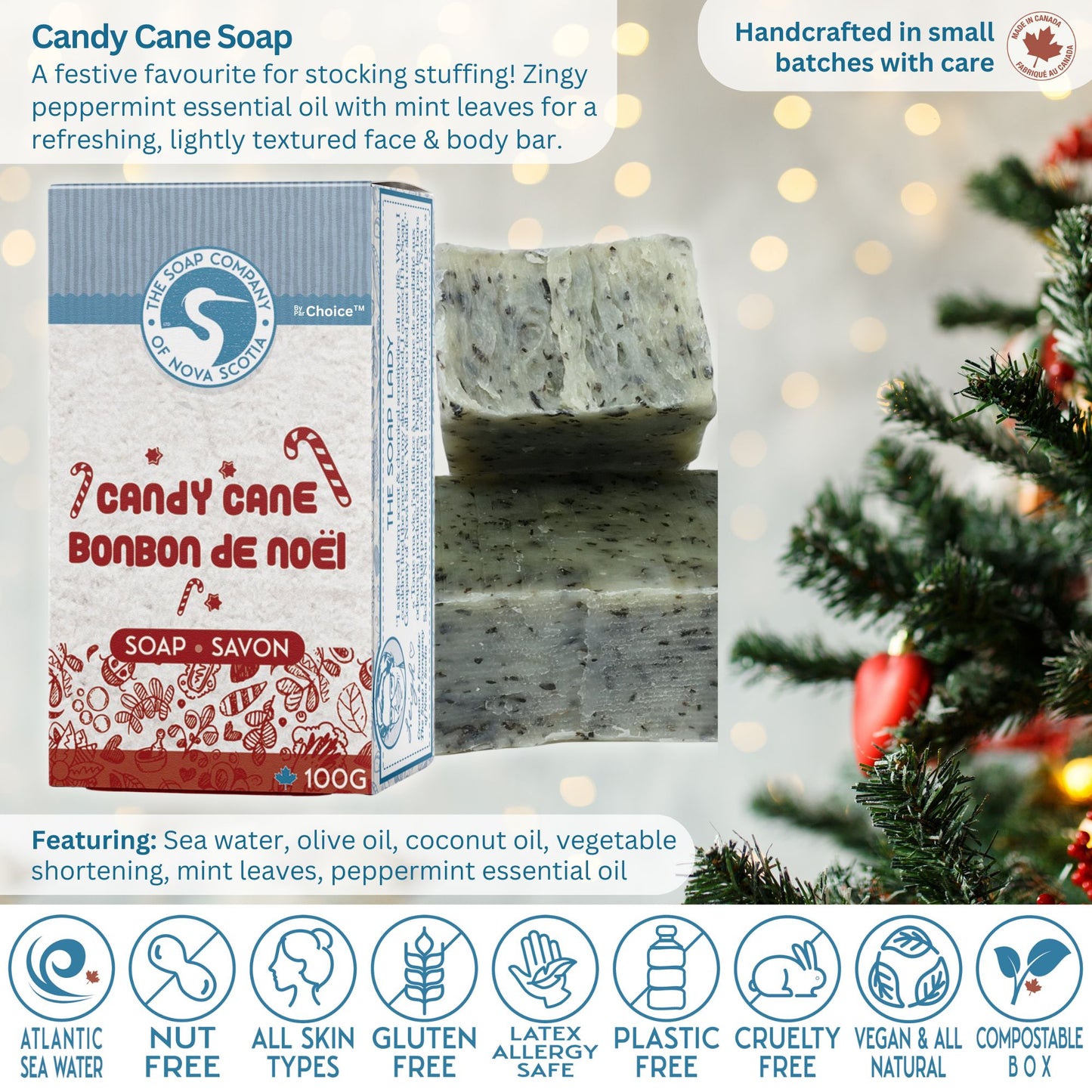 The Soap Company of Nova Scotia — Candy Cane Duo